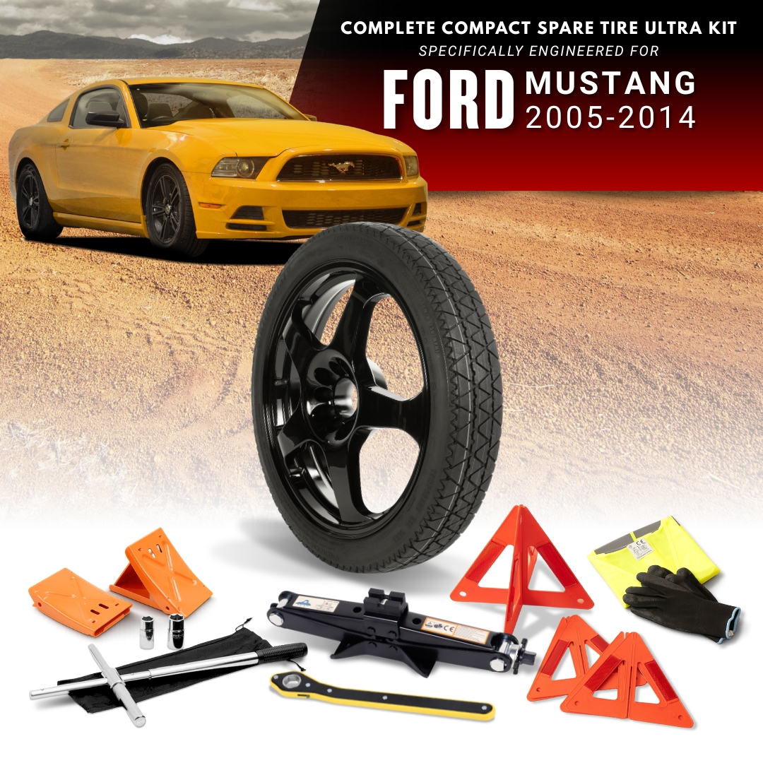 Fits All 2005-2014 Ford Mustang Models- Spare Tire And Complete Accessory Kit Options