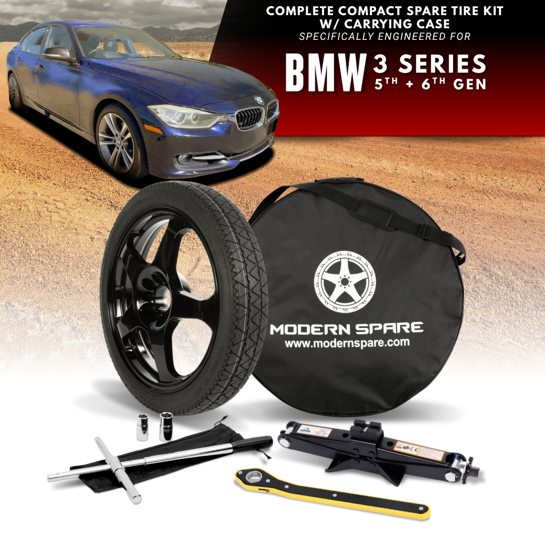 For All 2006-2018 BMW 3 Series (5th & 6th Gen)- Spare Tire And Complete Accessory Kit Options