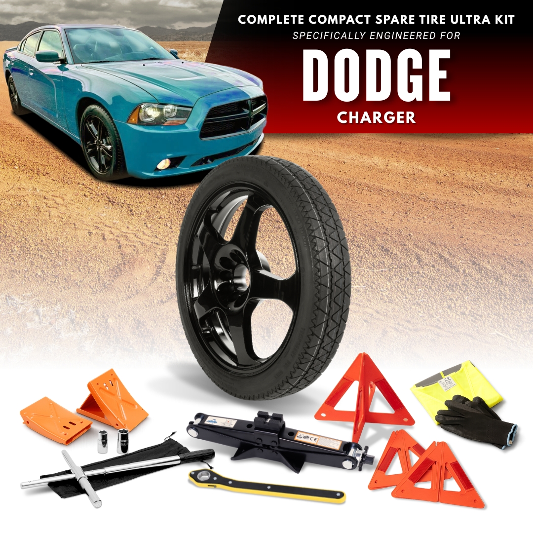 Fits All 2006-2020 Dodge Charger Models- Spare Tire And Complete Accessory Kit Options