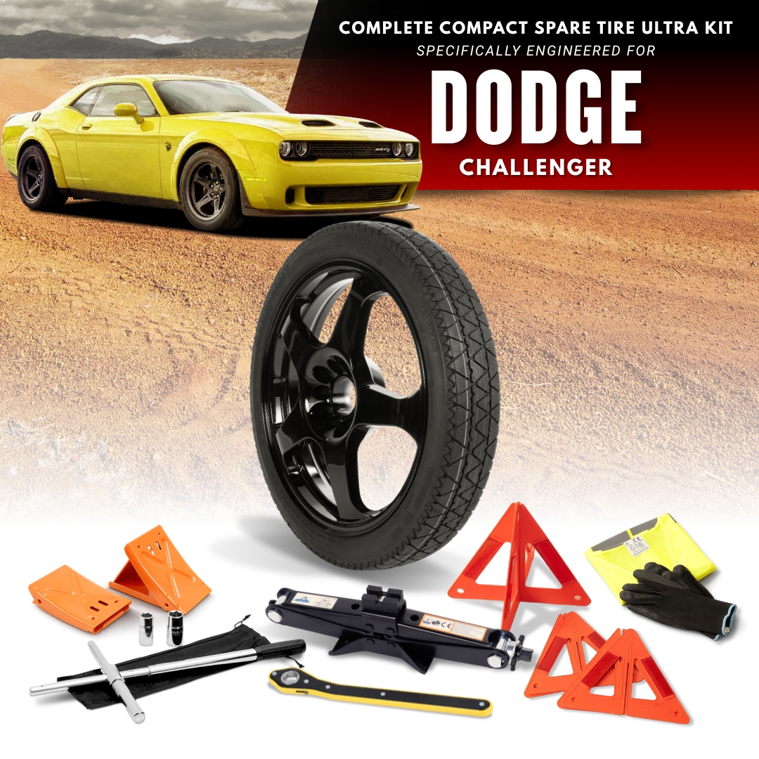 Fits All 2008-2020 Dodge Challenger Models- Spare Tire And Complete Accessory Kit Options