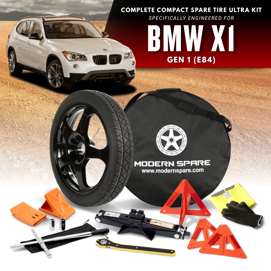 Fits All 2009-2015 BMW X1 (E84) Models- Spare Tire And Complete Accessory Kit Options
