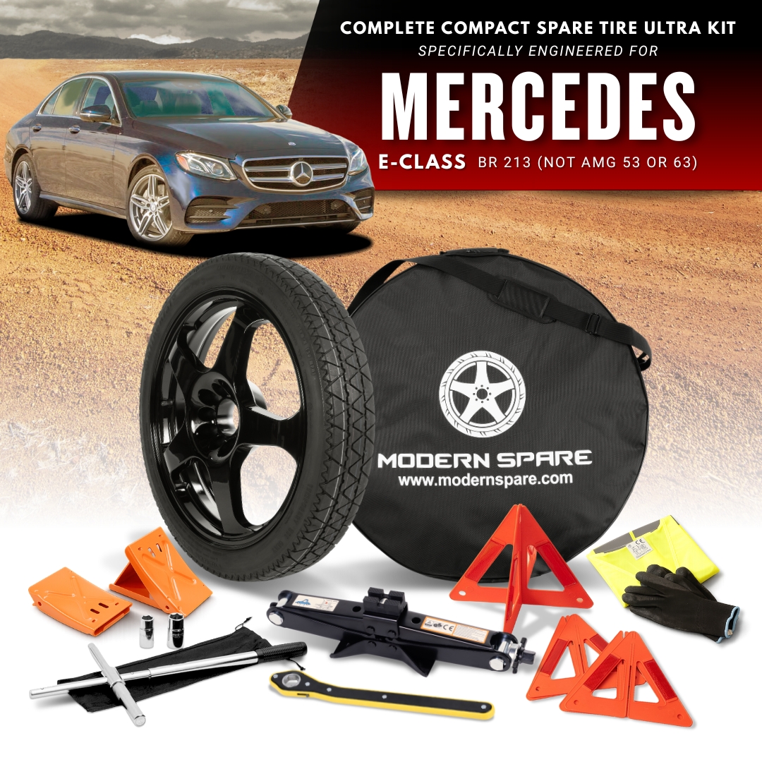2017-2023 Mercedes E-Class (BR 213) (All Except AMG 63 and AMG 53) Spare Tire Kit Options