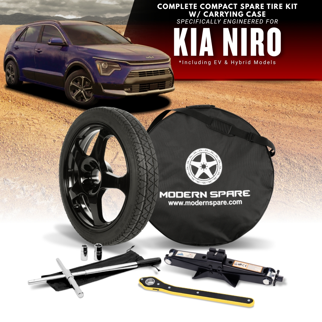 Fits All 2019-2026 Kia Niro Models (Including EV And Hybrid Models)- Spare Tire And Complete Accessory Kit Options