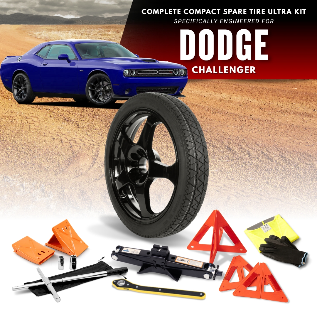 Fits 2021-2023 Dodge Challenger Models*- Spare Tire And Complete Accessory Kit Options