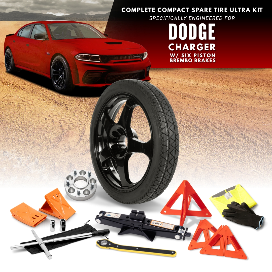 Fits 2021-2023 Dodge Charger Models W/ Six Piston Brembo Brakes - Spare Tire And Complete Accessory Kit Options