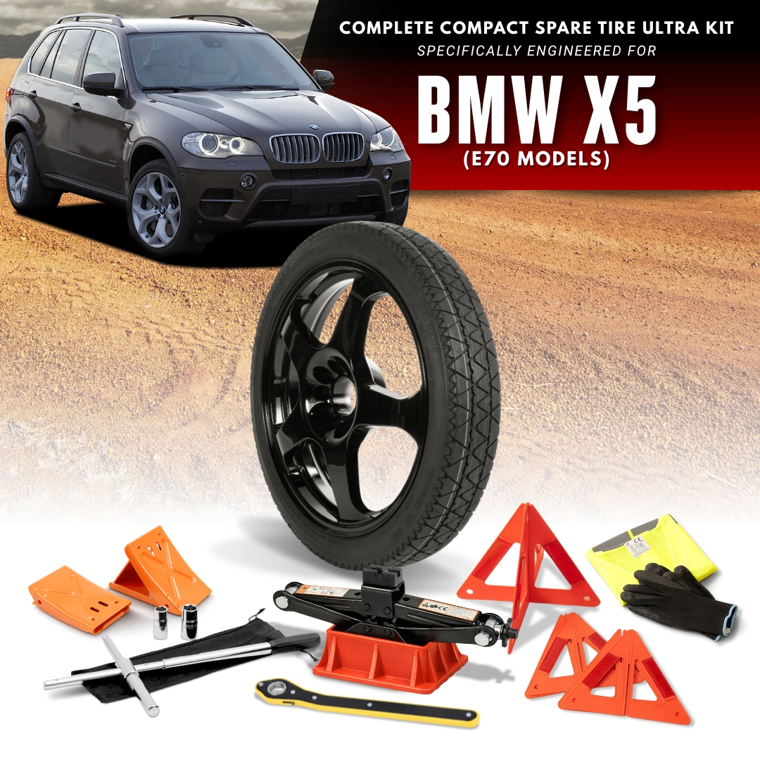 Fits All 2006-2013 BMW X5 (E70) Models- Spare Tire And Complete Accessory Kit Options