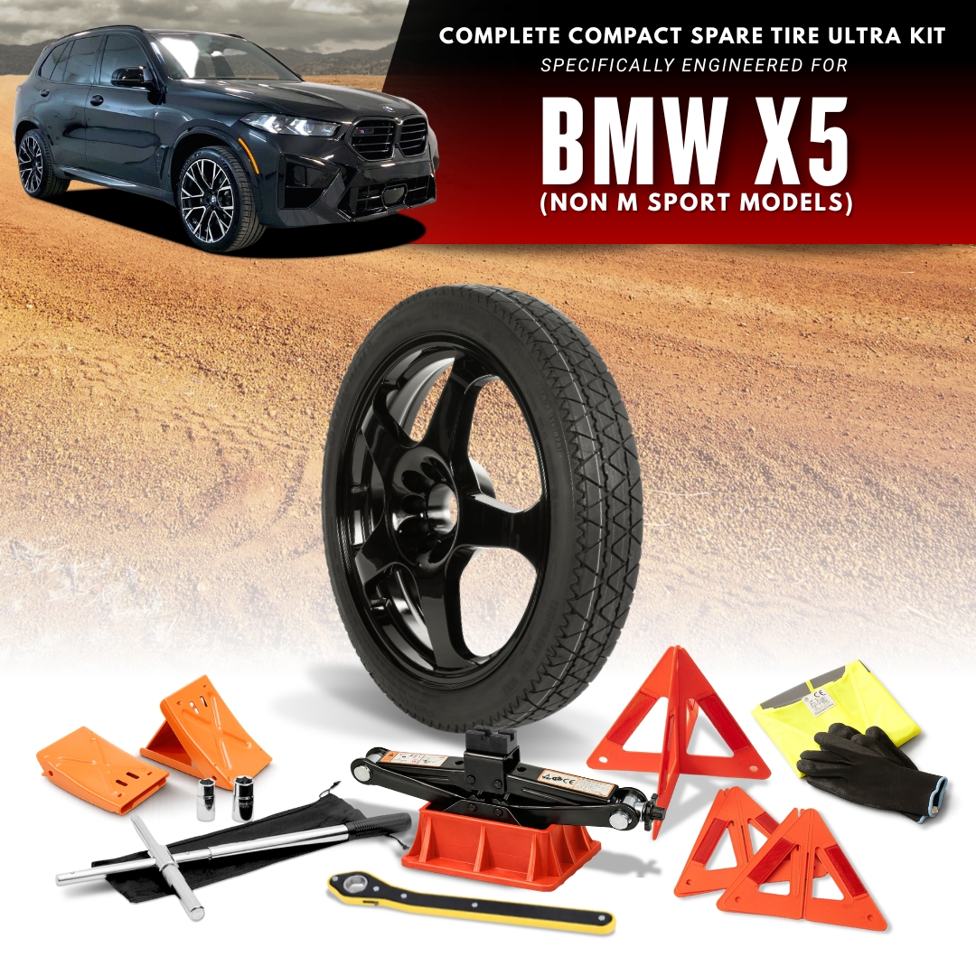 Fits 2019-2026 BMW X5 Models (Except Those W/ M-Sport Brakes) - Spare Tire And Complete Accessory Kit Options