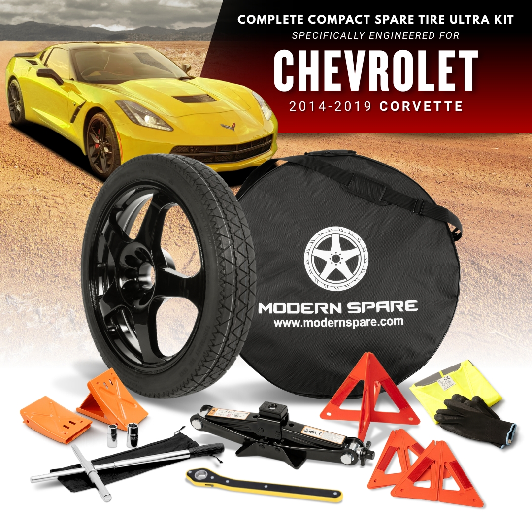 For All 2014-2019 Chevrolet Corvette Models- Spare Tire And Complete Accessory Kit Options