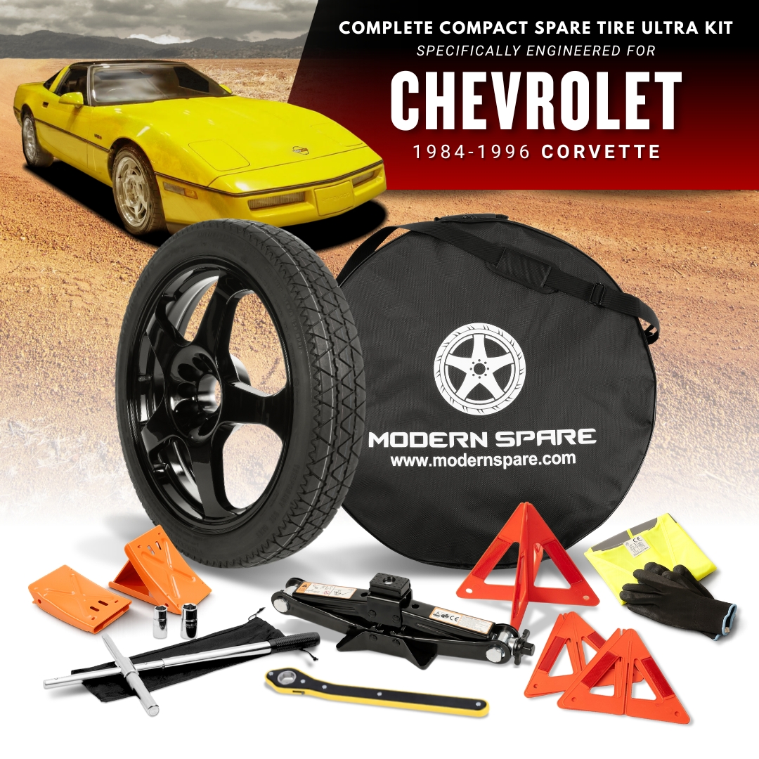 For All1984-1996 Chevrolet Corvette Models- Spare Tire And Complete Accessory Kit Options