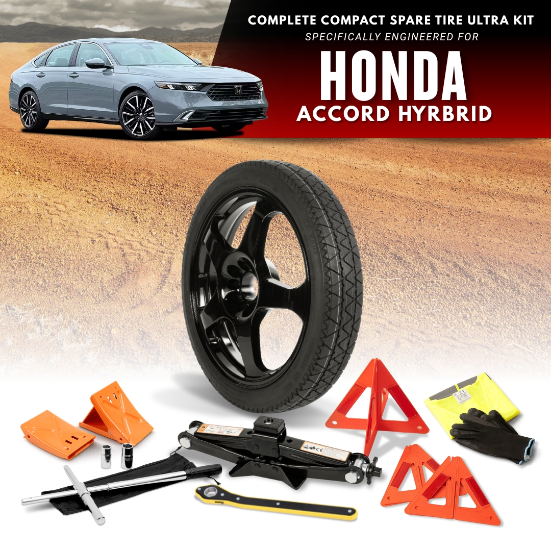 Fits All 2013-2026 Honda Accord Hybrid Models- Spare Tire And Complete Accessory Kit Options