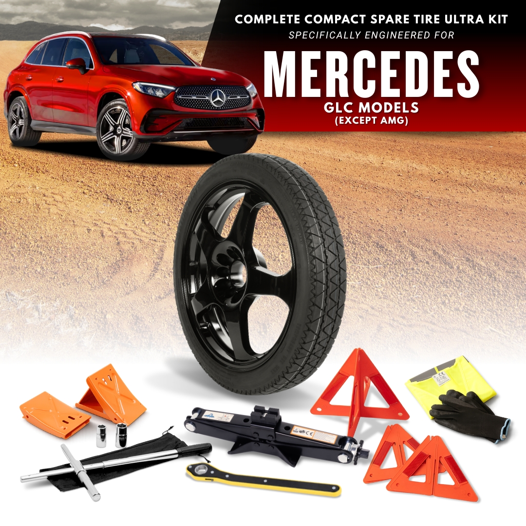 Fits 2015-2026 Mercedes GLC Models (All Except AMG)- Spare Tire And Complete Accessory Kit Options