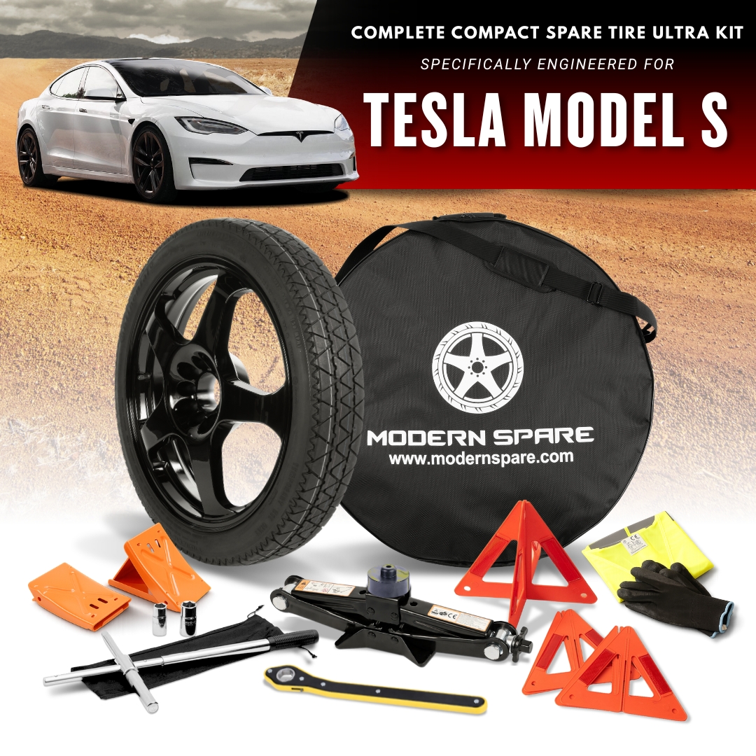 Fits All 2017-2026 Tesla Model S Models - Spare Tire And Complete Accessory Kit Options