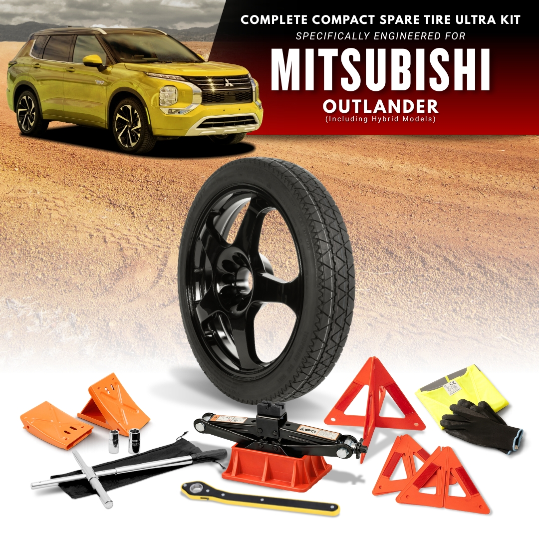 Fits All 2021-2026 Mitsubishi Outlander & Outlander Hybrid Models - Spare Tire And Accessory Kit Options