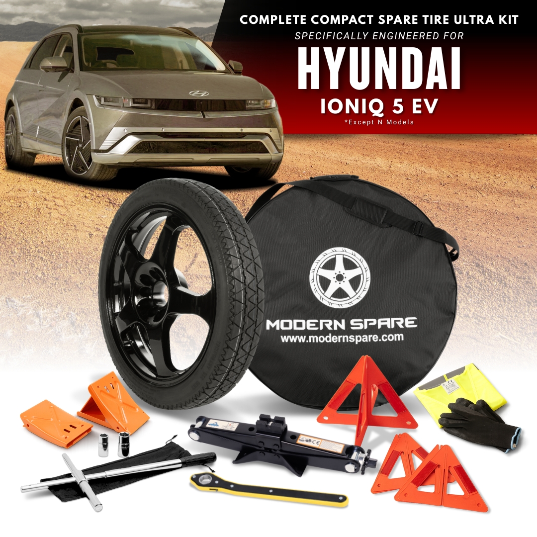 For 2021-2026 Hyundai IONIQ 5 EV Models (Except N Models)- Spare Tire And Complete Accessory Kit Options