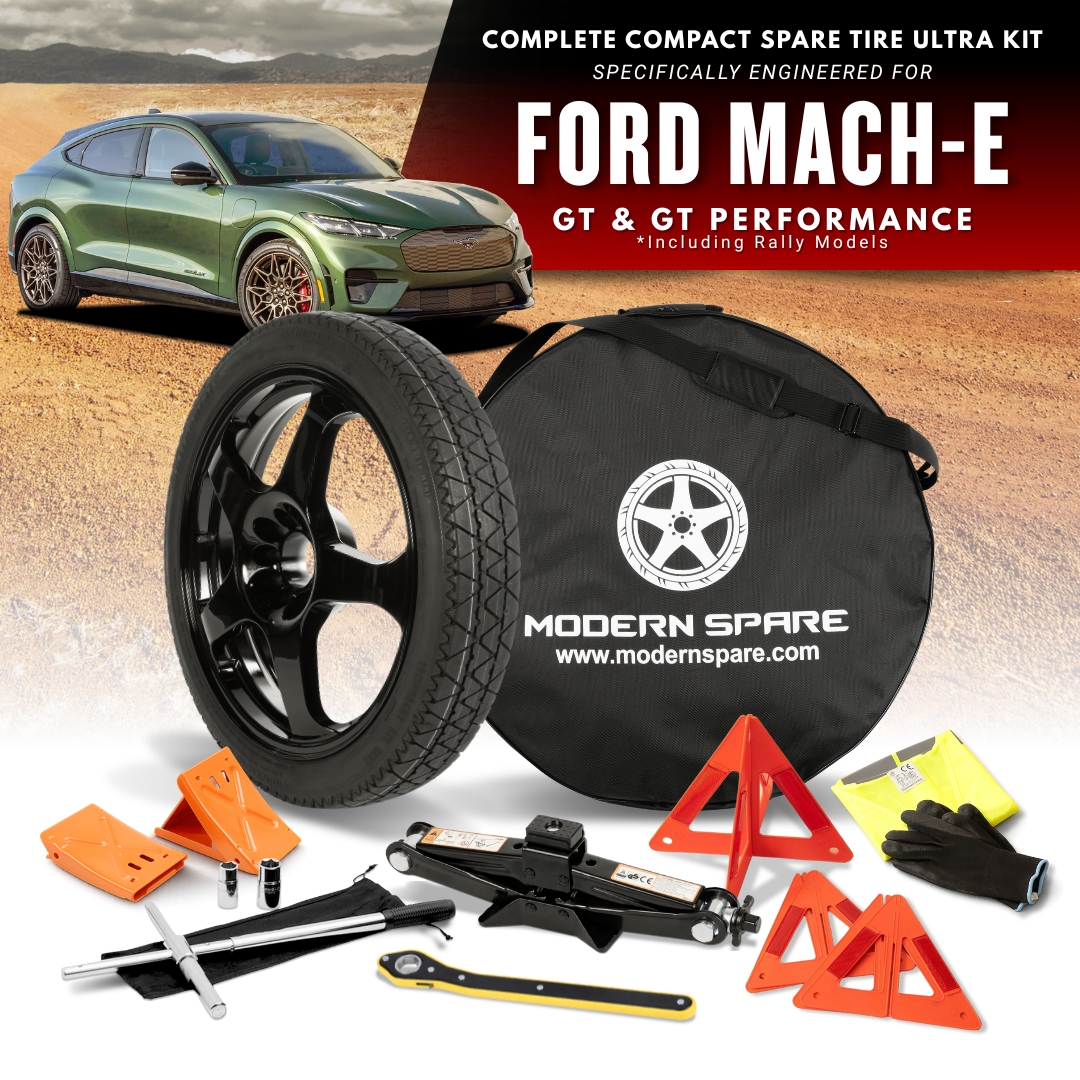 For All 2020-2026 Ford Mach-E GT And GT Performance Models (Including Rally Models) - Spare Tire And Complete Accessory Kit Options