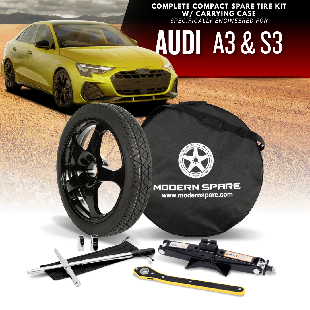 For 2016-2027 Audi A3 And S3 Models- Spare Tire And Complete Accessory Kit Options