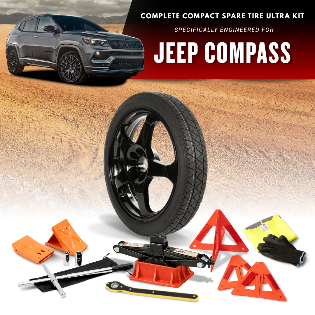 For 2017-2026 Jeep Compass Models - Spare Tire And Complete Accessory Kit Options