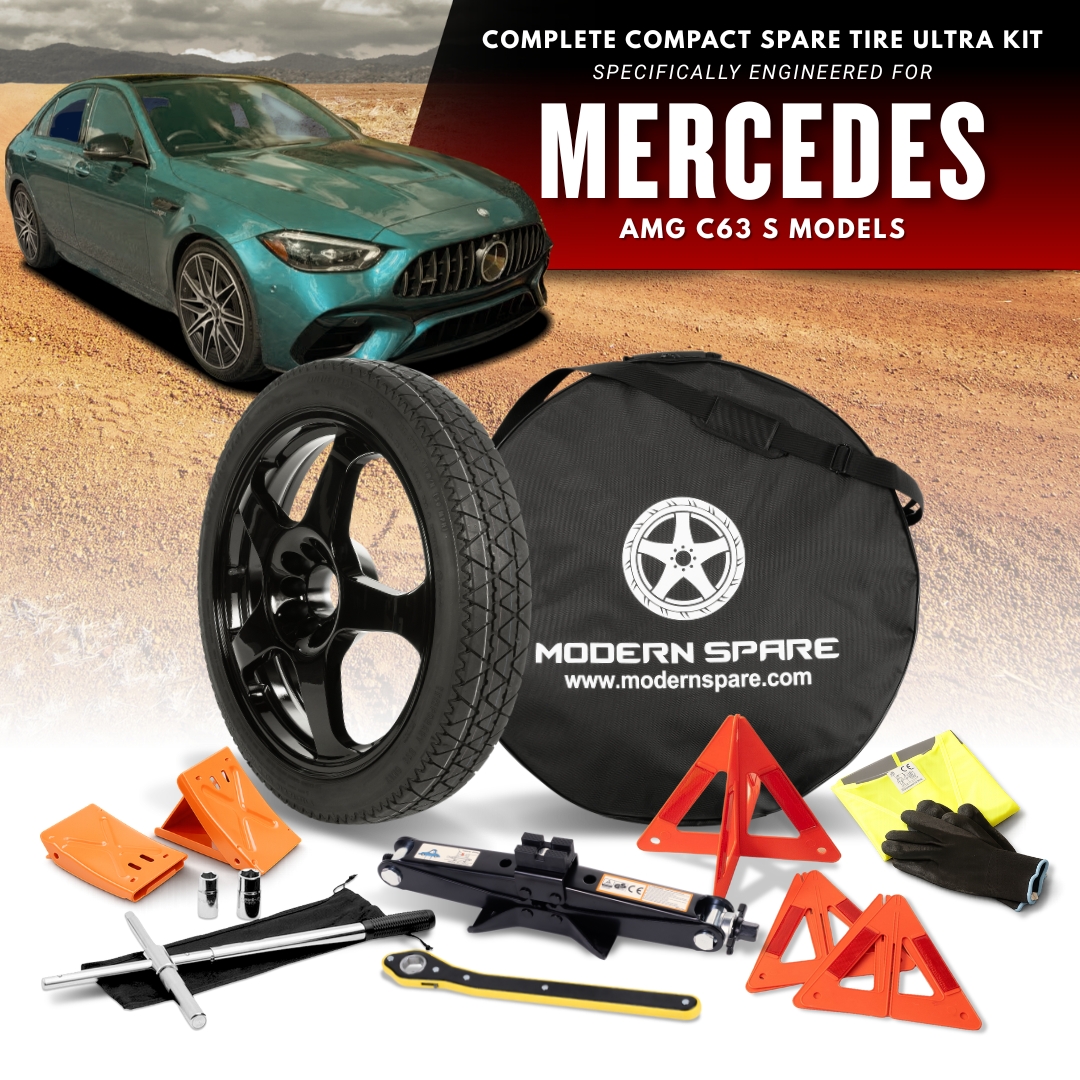 For All 2013-2024 AMG C63 S Models- Spare Tire And Complete Accessory Kit Options