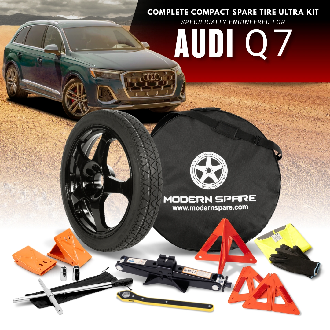 Fits 2015-2026 Audi Q7 Models - Spare Tire And Complete Accessory Kit Options