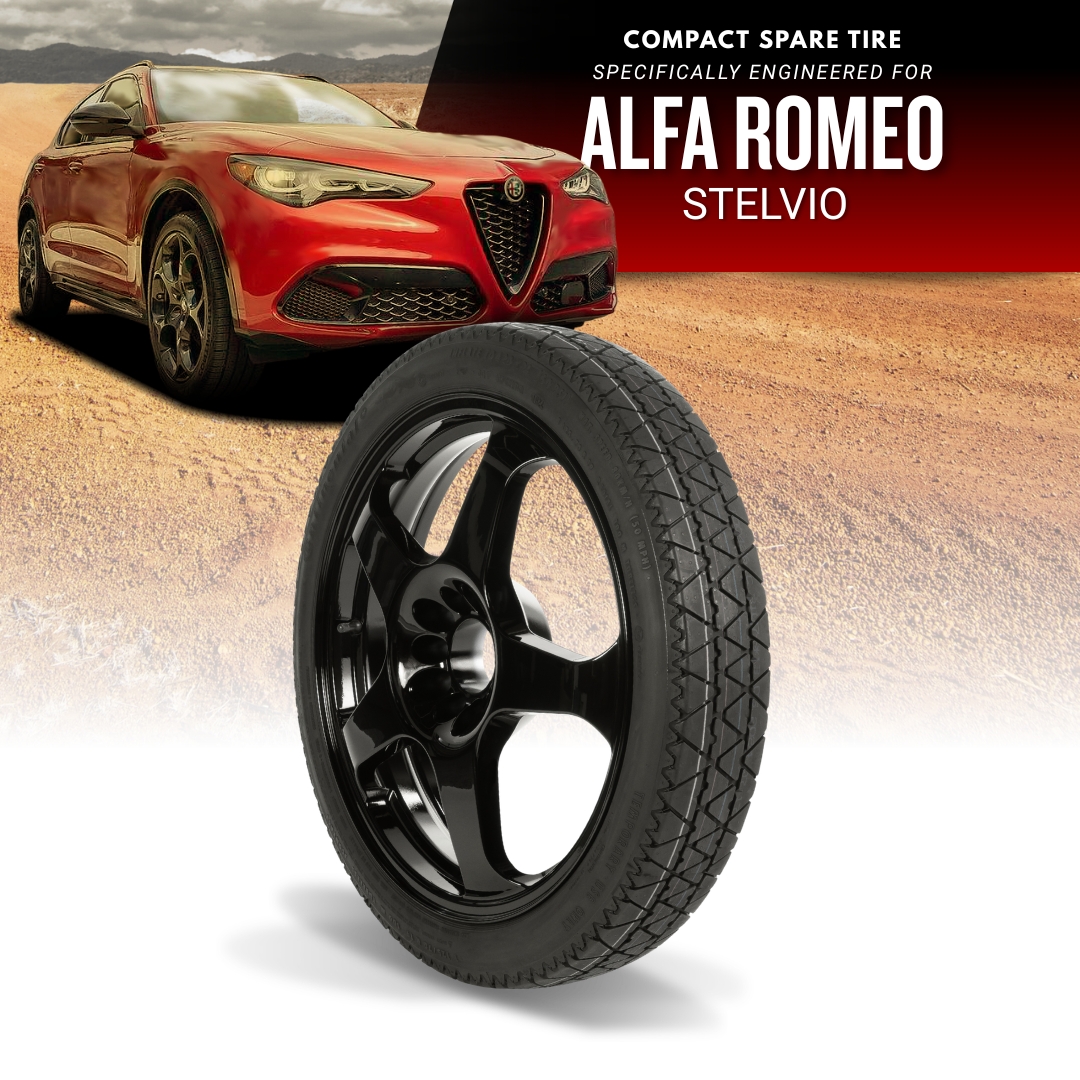 For All 2017-2024 Alfa Stelvio Models - Spare Tire And Complete Accessory Kit Options