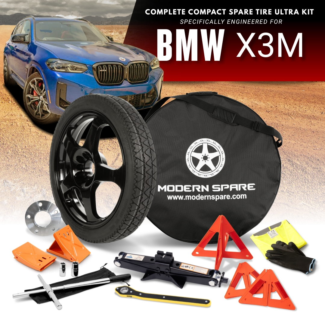 Fits All 2019-2024 BMW X3M Models- Spare Tire And Complete Accessory Kit Options