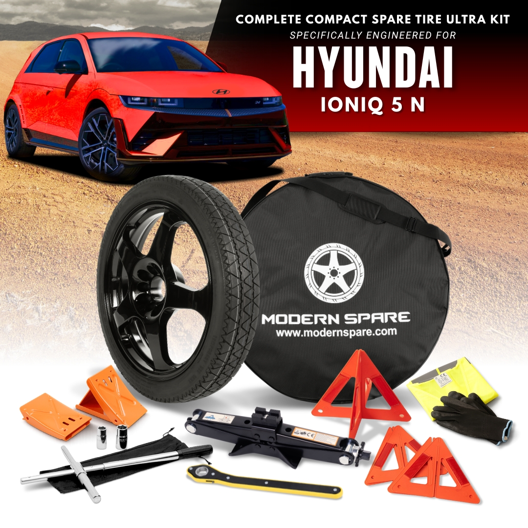 For 2025-2026 Hyundai Ioniq 5 N - Spare Tire And Complete Accessory Kit Options