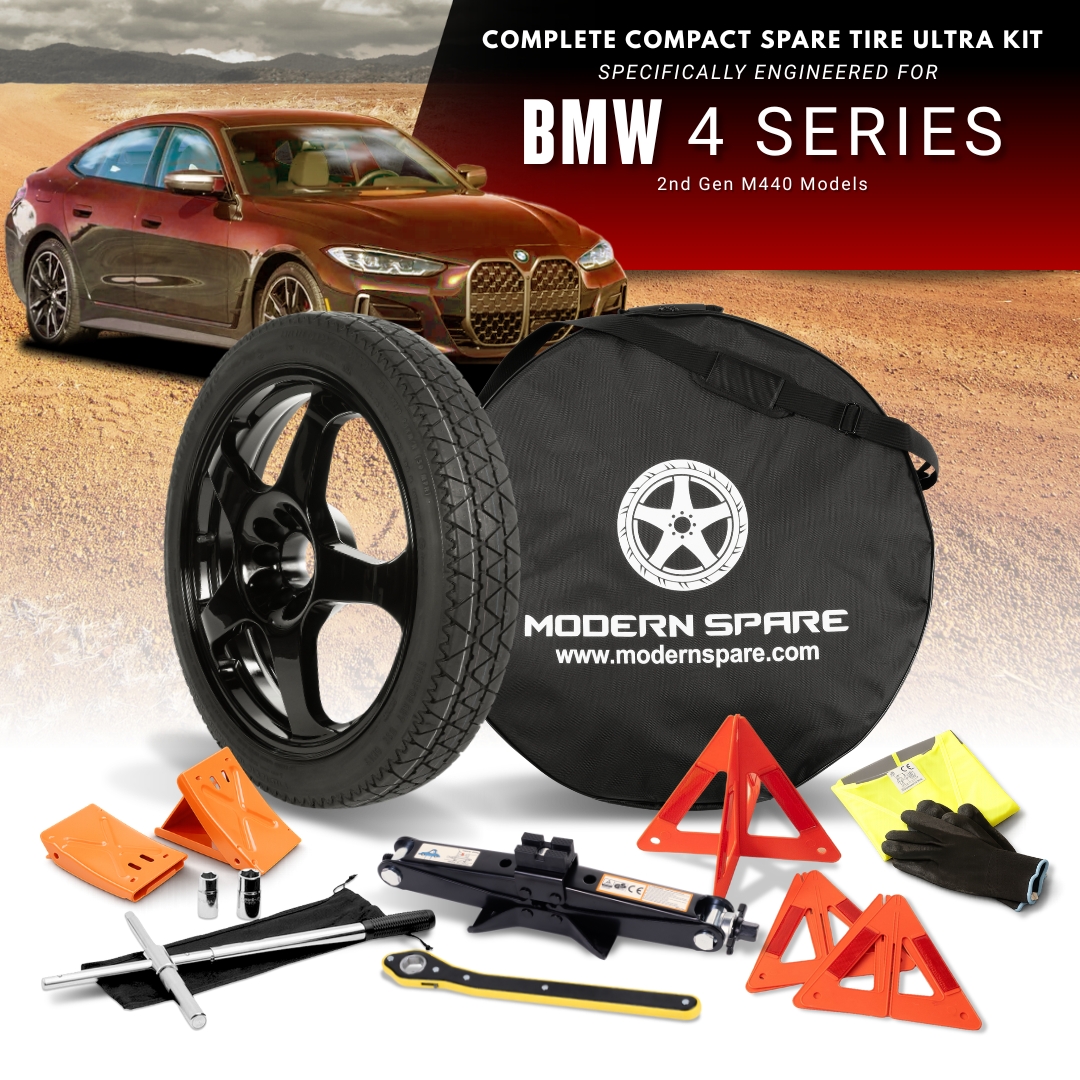 For All 2020-2026 BMW 4-Series (M440) Models - Spare Tire And Complete Accessory Kit Options