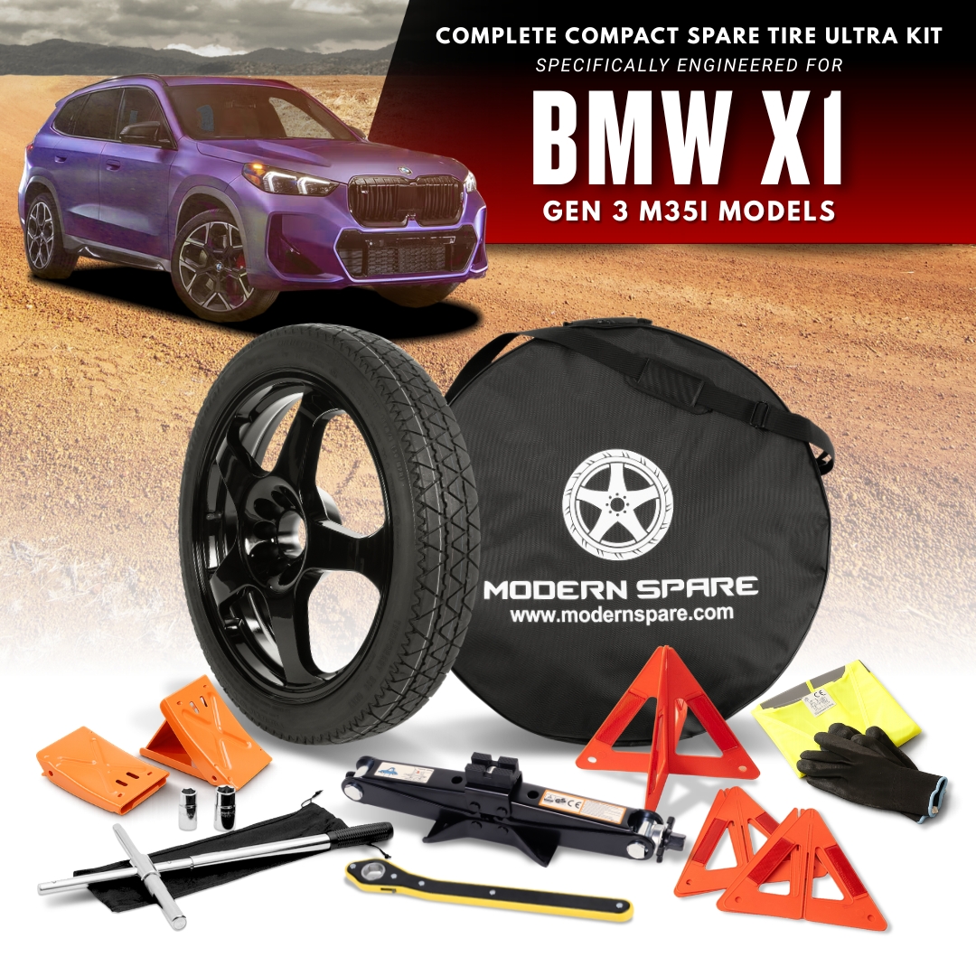 For 2023-2026 BMW X1 (M35i Models) - Spare Tire And Complete Accessory Kit Options