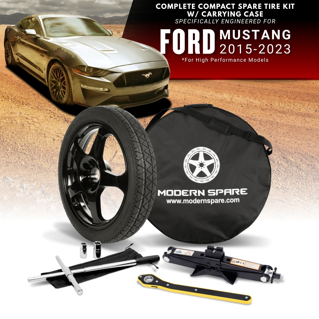 Fits 2015-2023 Ford Mustang Models (High-Performance Models W/ Six-Piston Front Brakes)- Spare Tire And Complete Accessory Kit Options