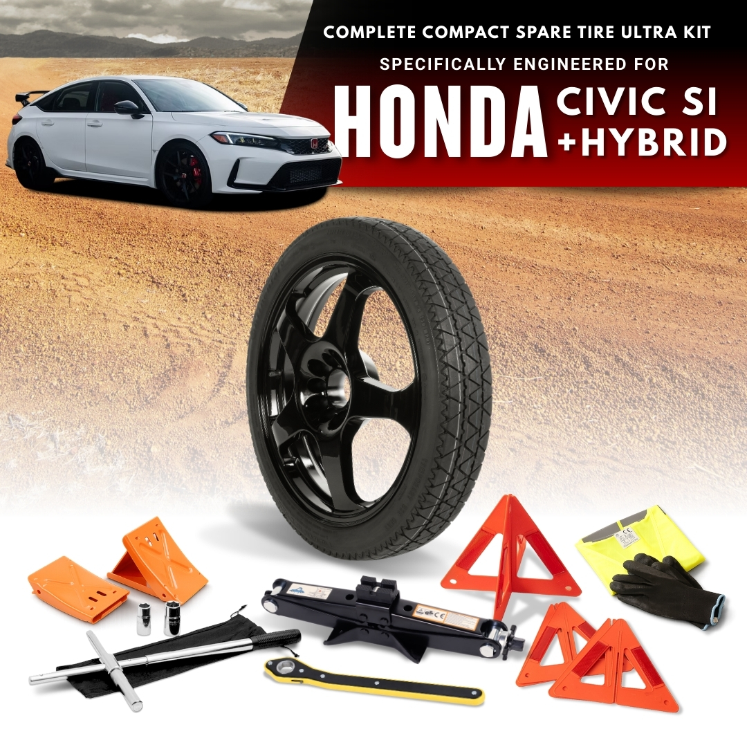 Fits 2017-2026 Honda Civic Models (Including Civic SI and Hybrid Models)- Spare Tire And Complete Accessory Kit Options