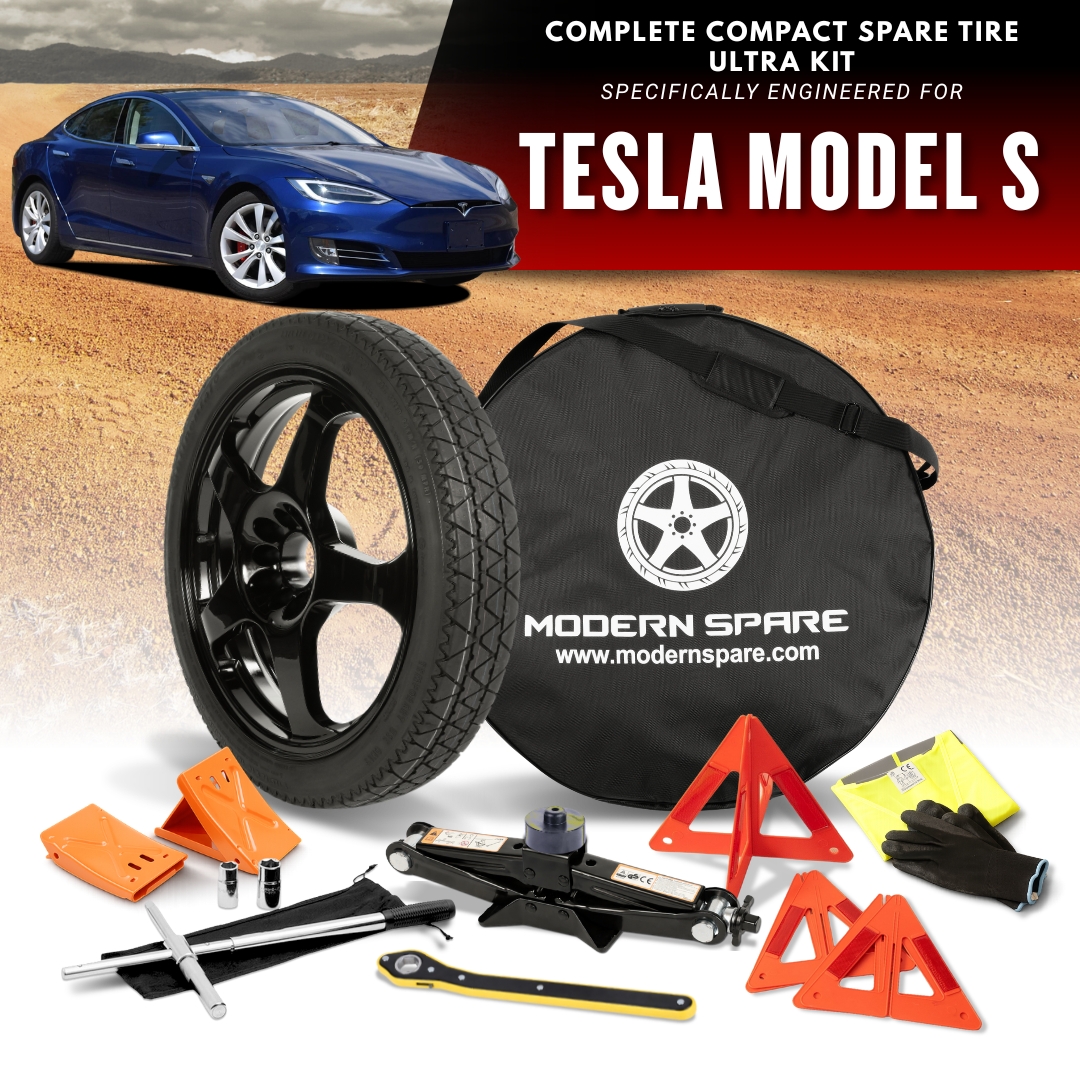 Fits All 2012-2016 Tesla Model S Models- Spare Tire And Complete Accessory Kit Options