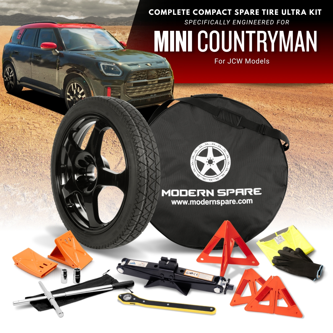 Fits All 2025-2026 MINI Countryman (JCW) Models- Spare Tire And Complete Accessory Kit Options