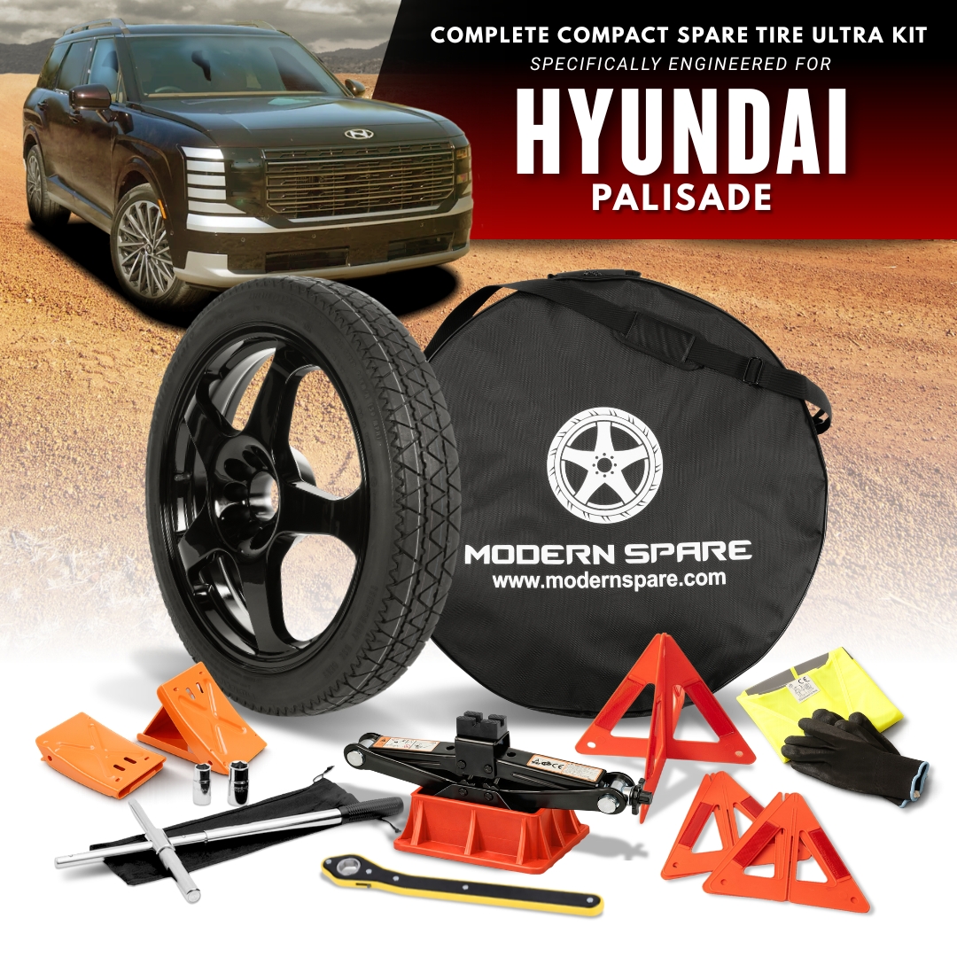 For All 2026 Hyundai Palisade (Including Hybrid) - Spare Tire And Complete Accessory Kit Options