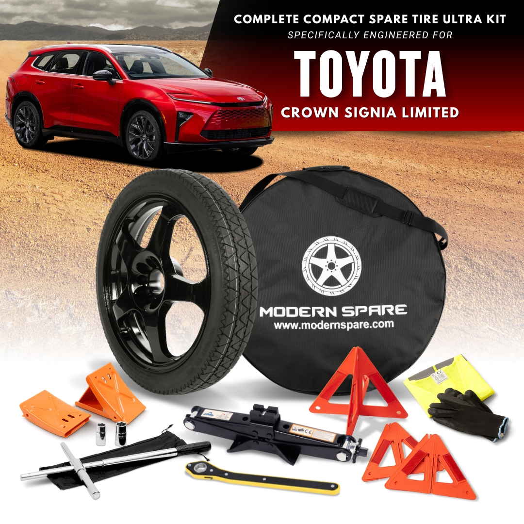 Fits All 2024-2026 Toyota Crown Signia (Limited) - Spare Tire And Complete Accessory Kit Options