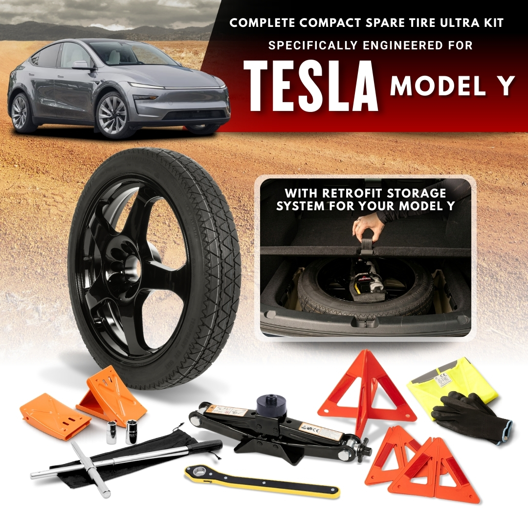 Spare Tire Options For The 2020-2026 Tesla Model Y (Including Performance Models)