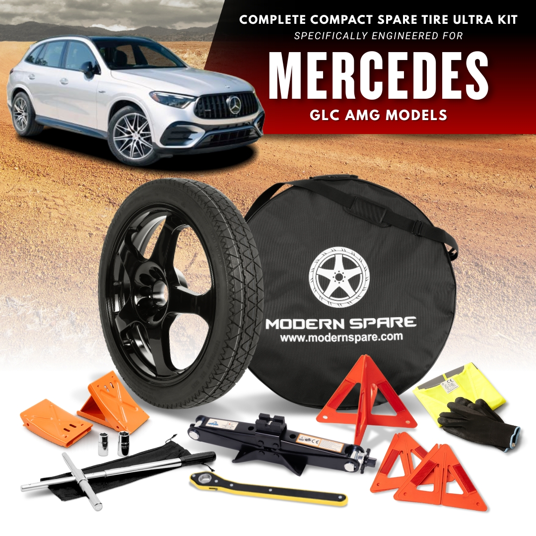 Fits All 2015-2026 Mercedes GLC AMG Models- Spare Tire And Complete Accessory Kit Options